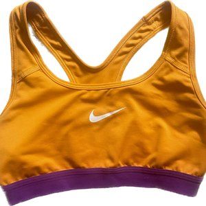 Nike | Orange Sports Bra with Purple Band | Size S